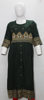 Load image into Gallery viewer, Rayon frock style kurti
