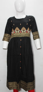 Load image into Gallery viewer, Rayon frock style kurti
